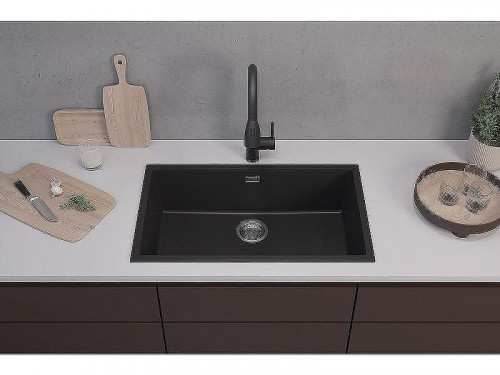 Кухонная мойка Alveus Granital Omni 40 Deep Black G90 750x450x198 1150063 Черная матовая