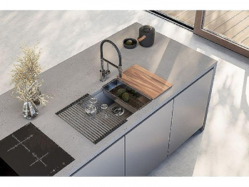 Кухонная мойка Alveus Granital Omni 40 Deep Black G90 750x450x198 1150063 Черная матовая