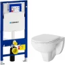 Унитаз с инсталляцией Damixa Jupiter DX77C1738SC + Geberit Duofix Sigma UP320 111.300.00.5 с сиденьем Микролифт
