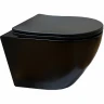 Унитаз Ceruttispa Sella Aria MB CT9160 подвесной Черный матовый с сиденьем Микролифт фарфор подвесной