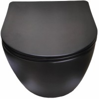 Унитаз Ceruttispa Sella Aria MB CT9160 подвесной Черный матовый с сиденьем Микролифт фарфор подвесной