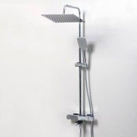 Душевая система WasserKRAFT A19901 с термостатом Хром латунь на стену