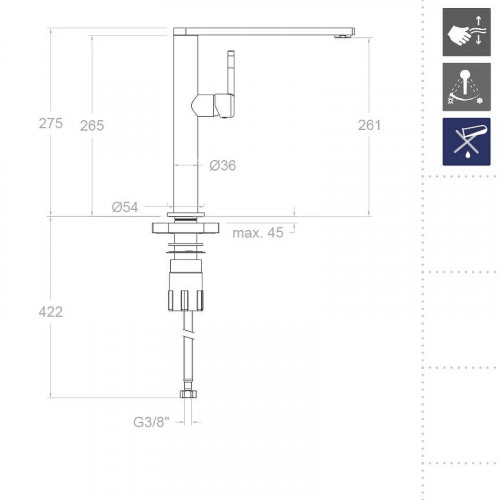 Смеситель для кухни Ramonsoler Kitchen 388401MA Хром