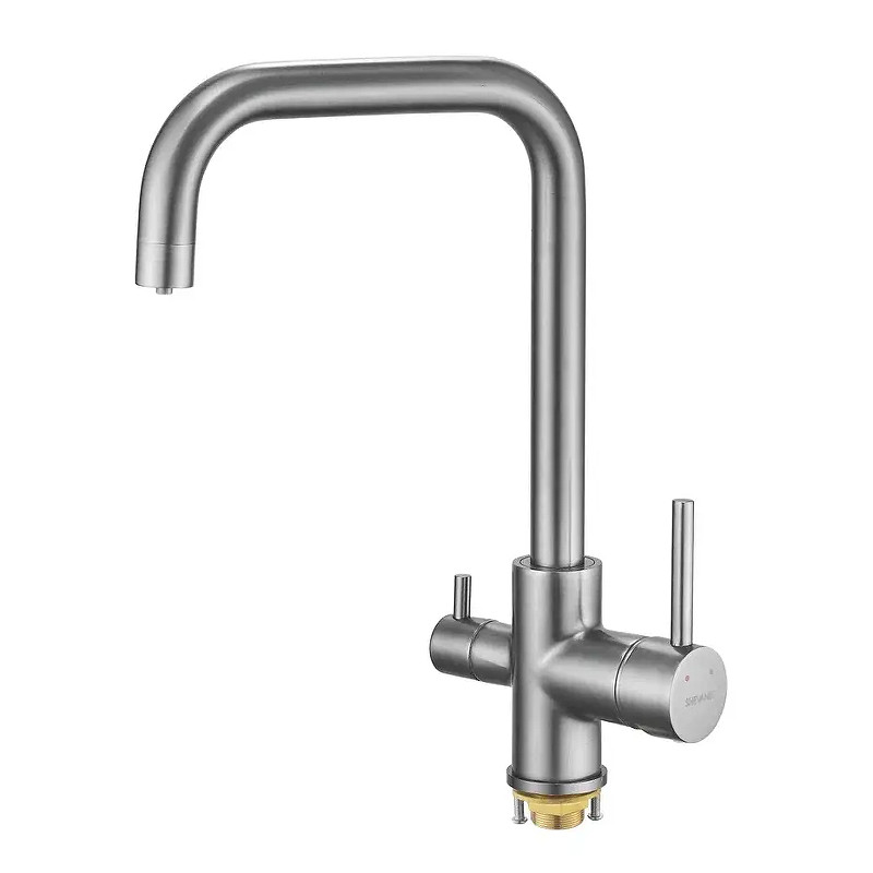 Смеситель для кухни Shevanik S228T цвет Оружейная сталь