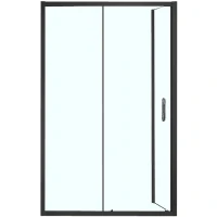 Душевой уголок Azario Milton 120х80 AZ-ND1131-L 1200 BLACK профиль Черный стекло прозрачное