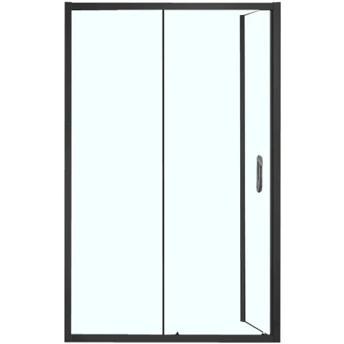 Душевой уголок Azario Milton 120х80 AZ-ND1131-L 1200 BLACK профиль Черный стекло прозрачное