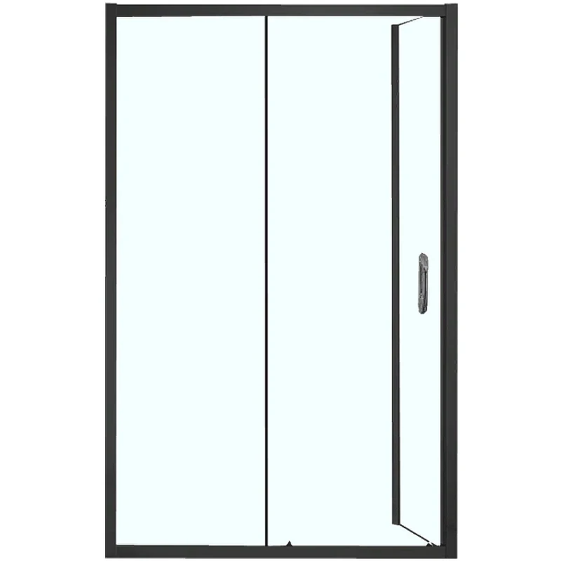 Душевой уголок Azario Milton 120х80 AZ-ND1131-L 1200 BLACK профиль Черный стекло прозрачное