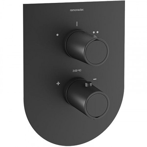 Смеситель для душа Ramonsoler Tzar 348712SNM с термостатом Черный матовый