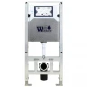 Комплект унитаза с инсталляцией WeltWasser AMBERG 506 ST + HEIMBACH 043 GL-WT + AMBERG RD-MT CR 10000012153 цвет Белый глянцевый с сиденьем Микролифт и клавишей смыва цвет Хром матовый