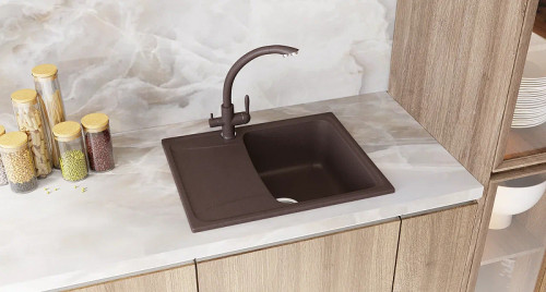 Смеситель для кухни Ulgran Classic U-017-331 Белый латунь