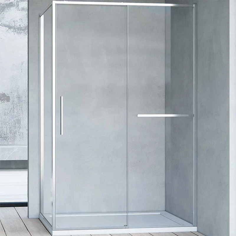 Душевой уголок Vincea Slim Soft 100x90 VSR-1SS9010CL профиль Хром стекло прозрачное