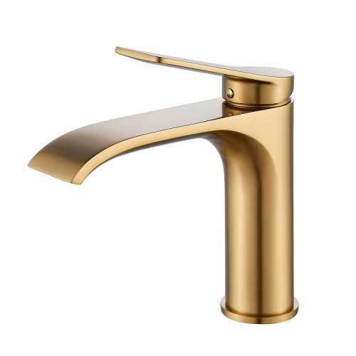 Смеситель для раковины Shevanik S4101G цвет Золотой сатин