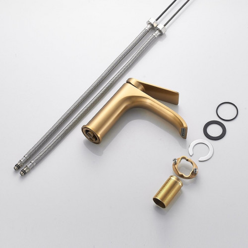 Смеситель для раковины Shevanik S4101G цвет Золотой сатин