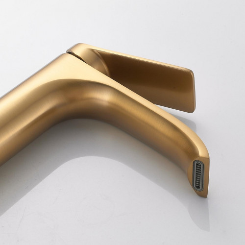 Смеситель для раковины Shevanik S4101G цвет Золотой сатин