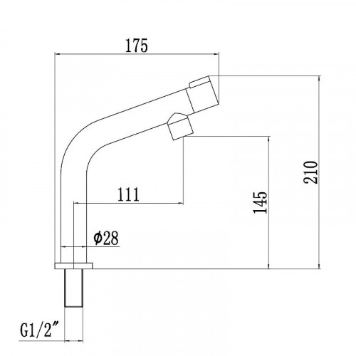 Кран для одного типа воды Fmark FS12211 цвет Сатин