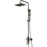 Душевая система WasserKRAFT Wiese A18401 Оружейная сталь латунь на стену