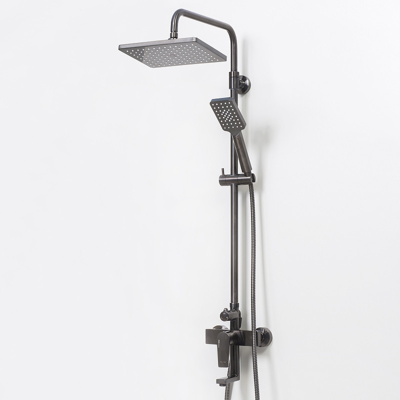 Душевая система WasserKRAFT Wiese A18401 Оружейная сталь латунь на стену