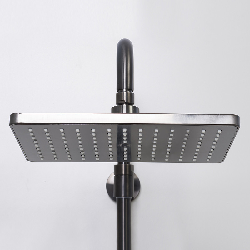 Душевая система WasserKRAFT Wiese A18401 Оружейная сталь латунь на стену