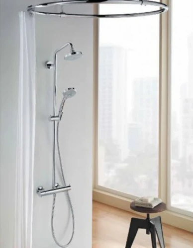 Душевая система Hansgrohe Croma 27185000 с термостатом Хром нержавеющая сталь на стену