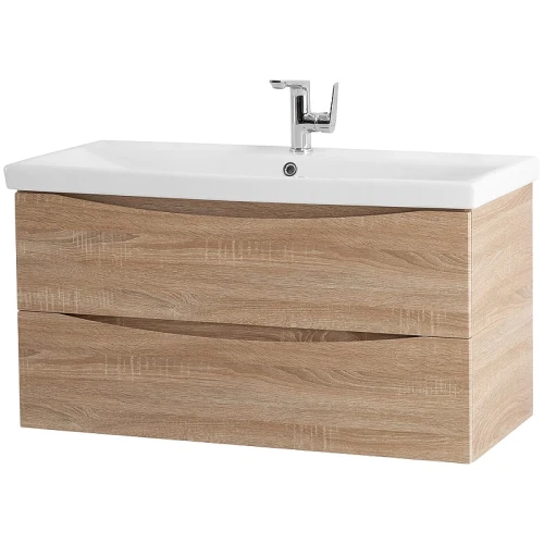 Тумба под раковину BelBagno Marino-Cer 100 MARINO-CER-1000-2C-SO-WO-P подвесная Rovere Bianco МДФ / ЛДСП
