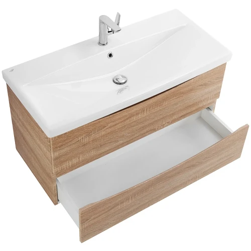 Тумба под раковину BelBagno Marino-Cer 100 MARINO-CER-1000-2C-SO-WO-P подвесная Rovere Bianco МДФ / ЛДСП