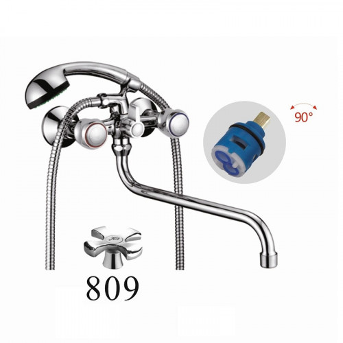 Смеситель для ванны D-Lin D146809 универсальный цвет  Хром