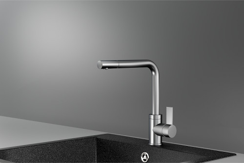 Смеситель для кухни Granula 5504 цвет Нержавеющая сталь