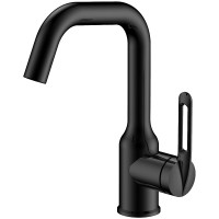 Смеситель для раковины Haiba HB10825-7 Черный матовый латунь