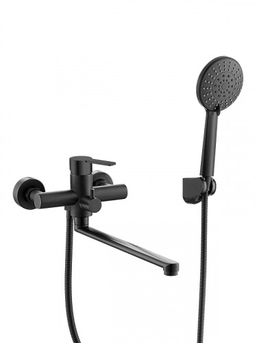 Смеситель для ванны Agger Easy A3121144 универсальный цвет Черный матовый