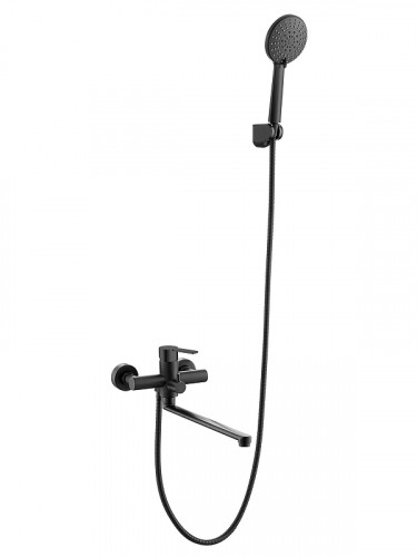 Смеситель для ванны Agger Easy A3121144 универсальный цвет Черный матовый