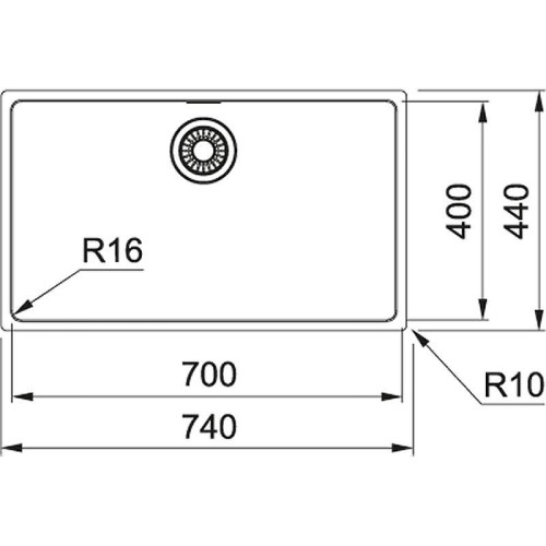 Кухонная мойка Franke Maris MRX 210-70 127.0525.285 Полированная сталь