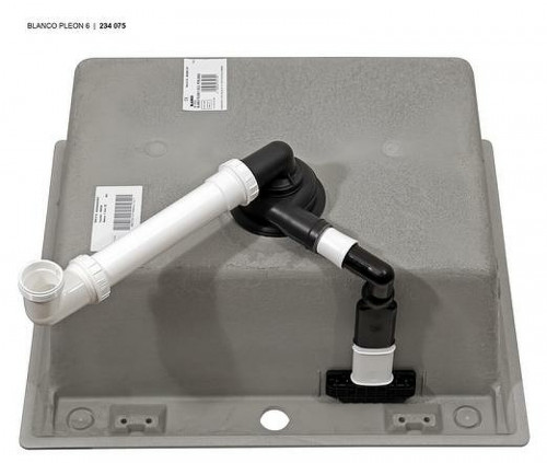 Кухонная мойка Blanco Pleon 6 521678 Антрацит искусственный камень (литьевой мрамор) встраиваемый