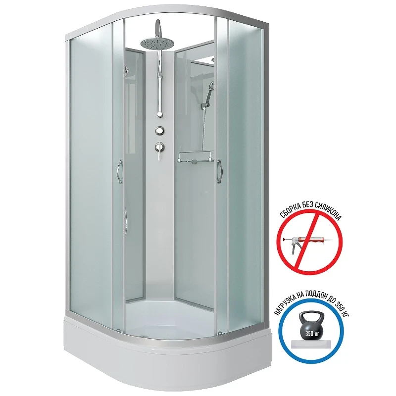 Душевая кабина Niagara Classic 110х90 L NG-33194-14LBKT без гидромассажа