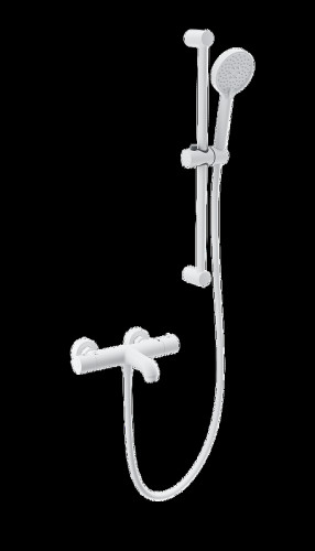 Смеситель для ванны Wonzon &amp; Woghand WW-C2006-A-MW с термостатом цвет Белый матовый