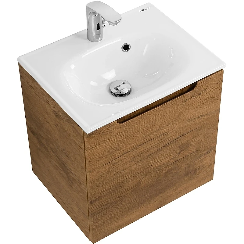Тумба под раковину BelBagno Etna 50 R ETNA-500-1A-SO-RN-P-R подвесная Rovere Nature МДФ / ЛДСП