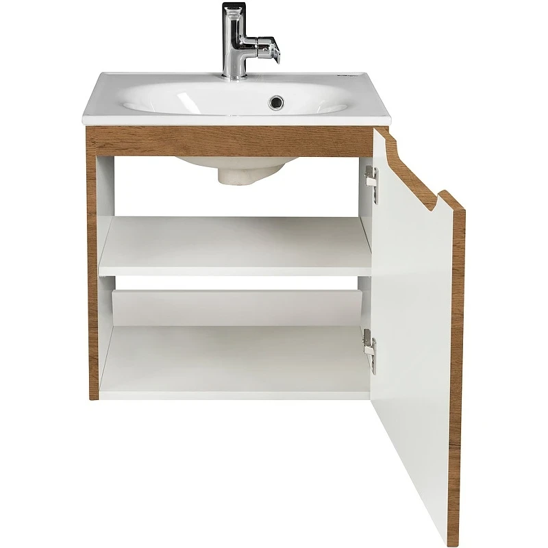 Тумба под раковину BelBagno Etna 50 R ETNA-500-1A-SO-RN-P-R подвесная Rovere Nature МДФ / ЛДСП