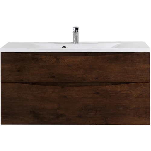 Тумба под раковину BelBagno Marino-H60 110 MARINO-H60-1100-2C-SO-RW-P подвесная Rovere Moro МДФ / ЛДСП
