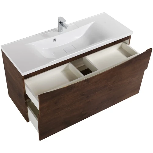 Тумба под раковину BelBagno Marino-H60 110 MARINO-H60-1100-2C-SO-RW-P подвесная Rovere Moro МДФ / ЛДСП