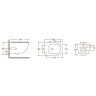 Комплект унитаза Ceruttispa Orlter Aria Tornado CT9955 с инсталляцией Grohe Rapid SL 38772001 с сиденьем Микролифт и клавишей смыва Хром фарфор подвесной