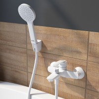 Смеситель для ванны Iddis Ray RAYWT02i02 Белый