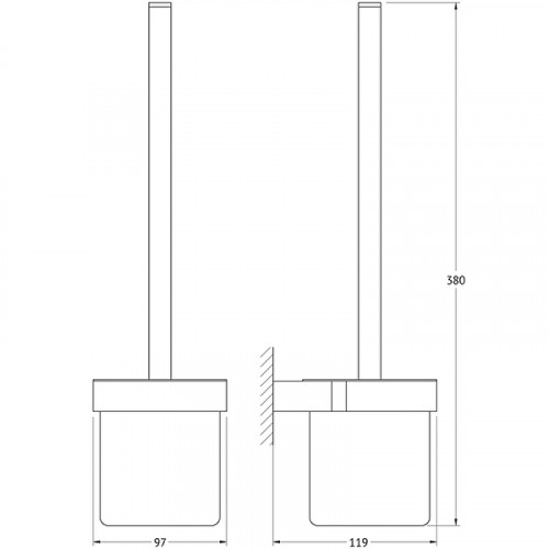 Ершик для унитаза Artwelle Schwarz 7729 Черный матовый