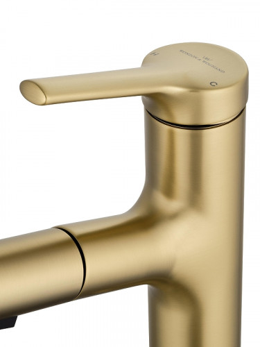 Смеситель для раковины Wonzon &amp; Woghand WW-A40862-BG цвет Брашированное золото