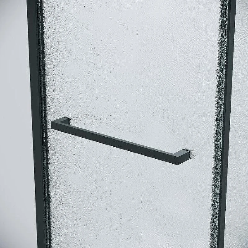 Душевой уголок Grossman Style 120x100 L 120.K33.05.1210.21.02 профиль Черный матовый стекло шиншилла
