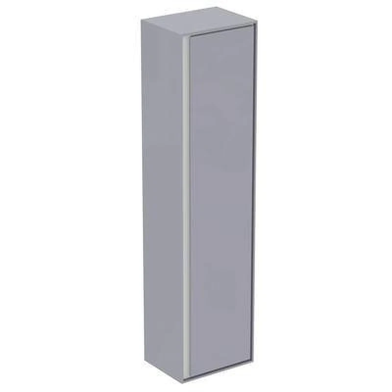 Шкаф пенал Ideal Standard Connect Air 40 E0832EQ подвесной цвет Glossy Light Grey + Matt White (Светло-серый глянцевый + Белый матовый)