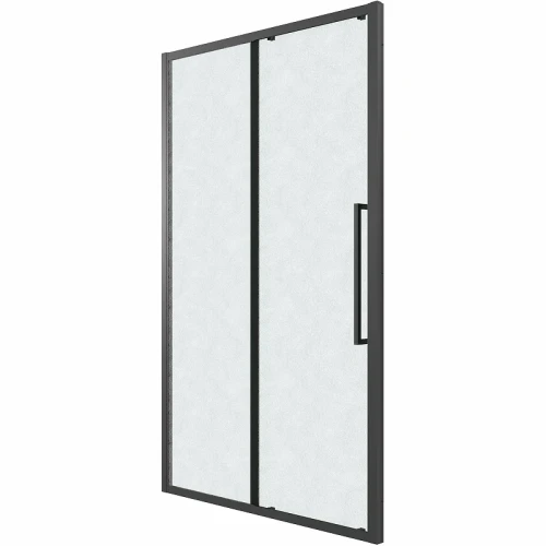 Душевая дверь Grossman Cosmo 100 100.K33.02.100.21.02 профиль Черный матовый стекло шиншилла
