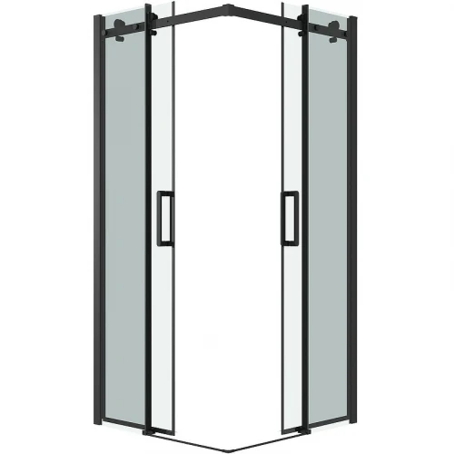 Душевой уголок Grossman Classic 100х100 300.K33.04.1010.21.00 профиль Черный матовый стекло прозрачное