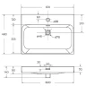 Раковина BelBagno Marino-Cer 60 BB-8078-60 Белая