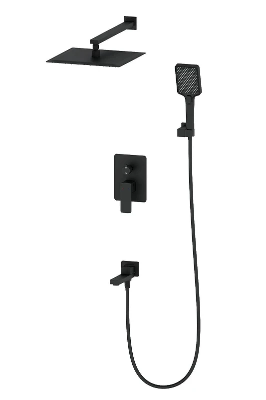 Душевая система Wonzon & Woghand Edge WW-88939003-MB цвет Черный матовый