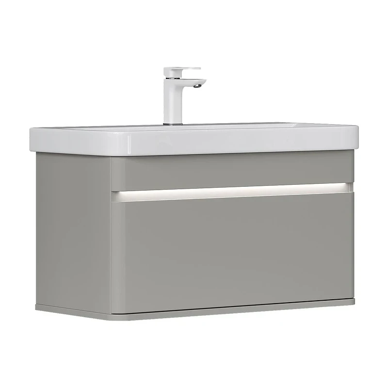Тумба под раковину Equil Elegante 80 tpELGNT80.1Y (9595)-25.27 подвесная цвет Амарок Белый