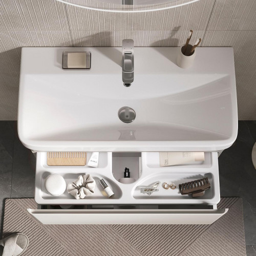 Тумба под раковину Equil Elegante 80 tpELGNT80.1Y (9595)-25.27 подвесная цвет Амарок Белый